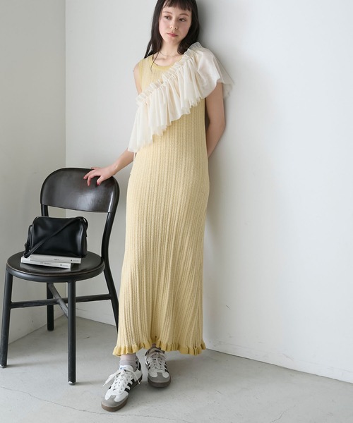 forksy.】ミジンボーダーニットタンクワンピース forksy.│MONO-MART