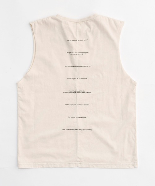 Slogan Tank Top/スローガンタンクトップ【MAISON SPECIAL