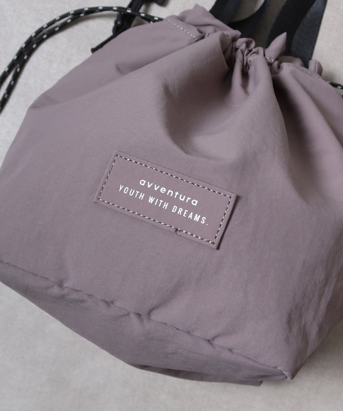 FUNALIVE（ファンアライブ）の「JUNESELECT AVVENTURA アヴェンチュラ　ポイントネーム　巾着ショルダーバッグ（ショルダーバッグ・メンズ・ブラック/ライトベージュ/グレー・FREE）」の5枚目の写真