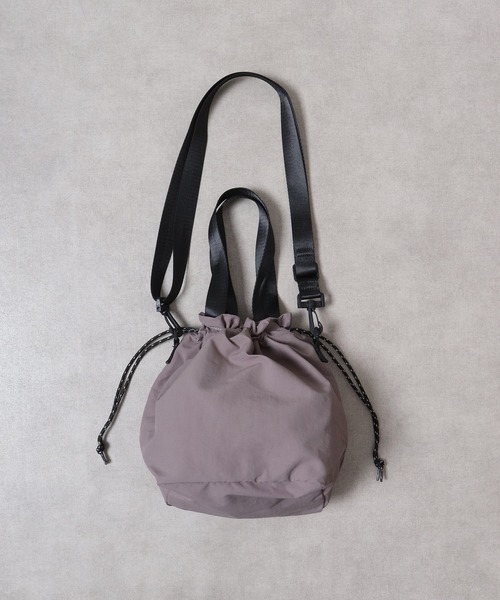 FUNALIVE（ファンアライブ）の「JUNESELECT AVVENTURA アヴェンチュラ　ポイントネーム　巾着ショルダーバッグ（ショルダーバッグ・メンズ・ブラック/ライトベージュ/グレー・FREE）」の8枚目の写真