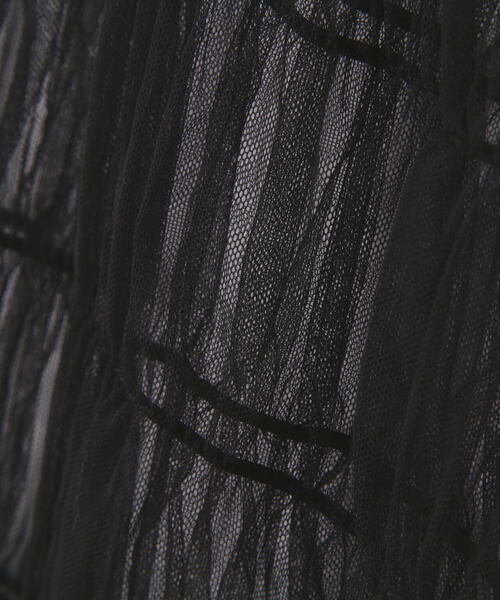 FREE'S MART（フリーズマート）の「◆チュールシャーリングブラウス（ベスト・レディース・ブラック/ホワイト・FREE）」の22枚目の写真