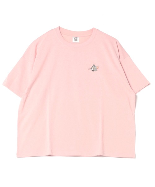 Tom&Jerry(トムアンドジェリー)の「【公式】トムとジェリー 天竺半袖WIDETシャツ レディース(Tシャツ/カットソー・レディース・クリーム/ブラック/ピンク/パープル・M/L)」の4枚目の写真