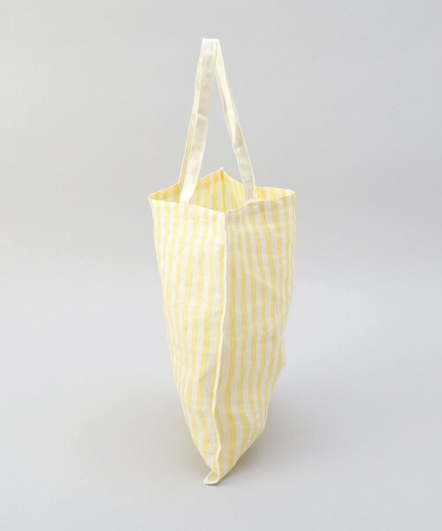 212 KITCHEN STORE（トゥワントゥキッチンストア）の「リネンストライプ エコバッグS WH×YE ＜212Kオリジナル＞（エコバッグ/サブバッグ・レディース・その他・00）」の3枚目の写真