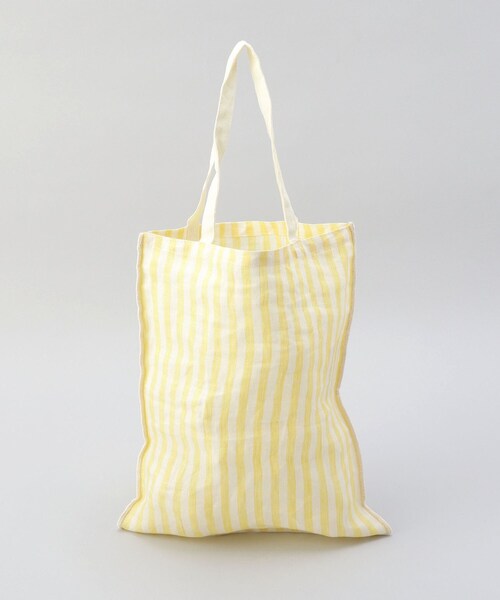 212 KITCHEN STORE（トゥワントゥキッチンストア）の「リネンストライプ エコバッグS WH×YE ＜212Kオリジナル＞（エコバッグ/サブバッグ・レディース・その他・00）」の4枚目の写真