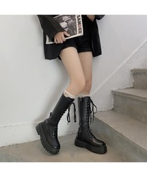 Mag.（マグ）の「ボリュームソール レースアップロングブーツ（ブーツ）」