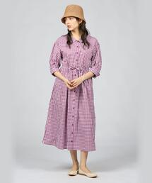 BLUE LABEL パープル系チェックシャツワンピース BURBERRY BLUE LABEL(バーバリーブルーレーベル) Nova check