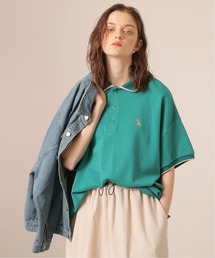 DOUBLE NAME | 【m:rex】ミニ恐竜ワッペンポロシャツ(ポロシャツ)