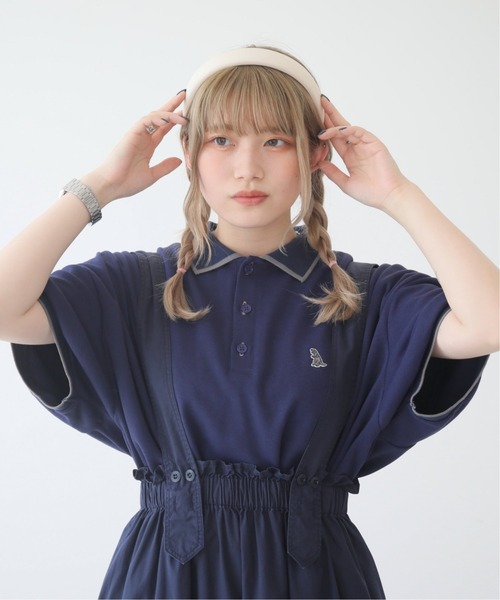 m:rex】ミニ恐竜ワッペンポロシャツ（ポロシャツ）｜DOUBLE NAME