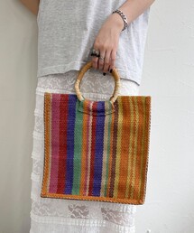 fredy emue | 【TARANGO/タランゴ】ジュートストライプ丸手トートバック(トートバッグ)