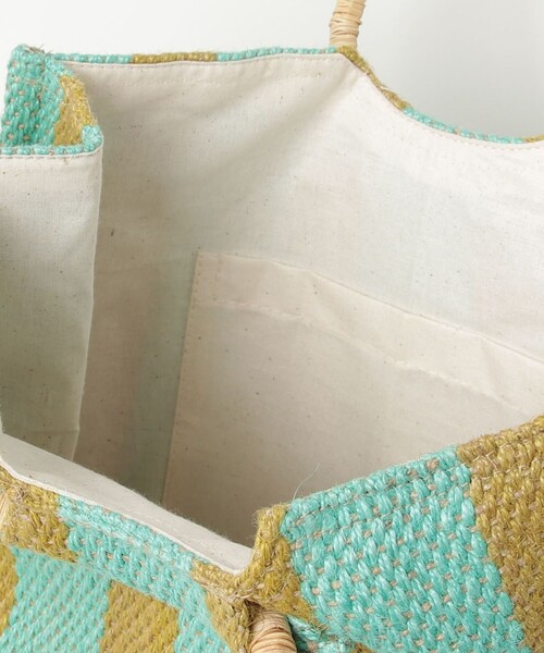 fredy emue（フレディエミュ）の「【TARANGO/タランゴ】ジュートストライプ丸手トートバック（トートバッグ・レディース・ブルー系その他3/イエロー系その他3・FREE）」の12枚目の写真