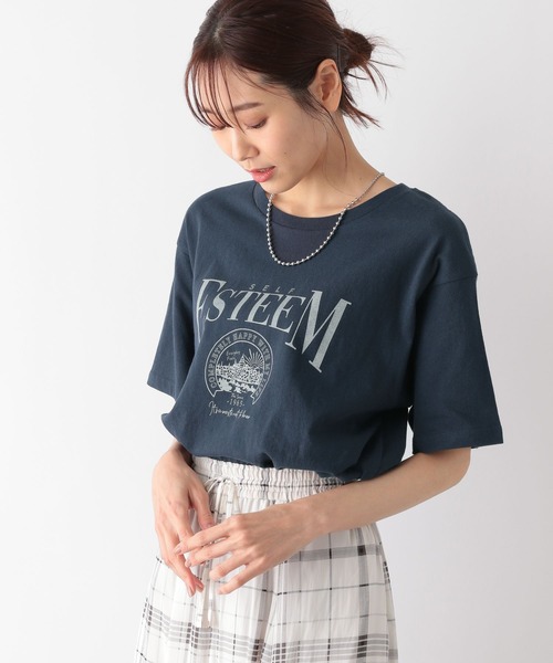GLOBAL WORK(グローバルワーク)の「ヴィンテージ風プリントT/118012(Tシャツ/カットソー・レディース・グレー系その他2/オフホワイト/スミクロ/ネイビー/ピンク系その他5・FREE)」の19枚目の写真
