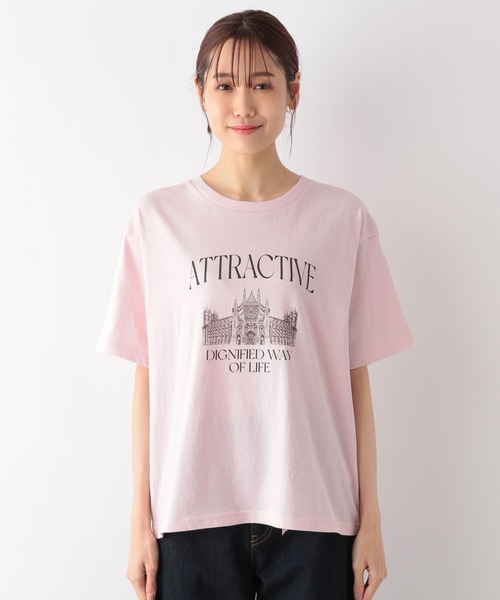 GLOBAL WORK(グローバルワーク)の「ヴィンテージ風プリントT/118012(Tシャツ/カットソー・レディース・グレー系その他2/オフホワイト/スミクロ/ネイビー/ピンク系その他5・FREE)」の12枚目の写真