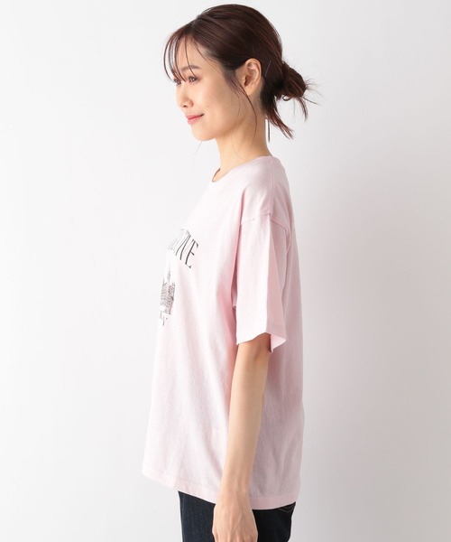 GLOBAL WORK(グローバルワーク)の「ヴィンテージ風プリントT/118012(Tシャツ/カットソー・レディース・グレー系その他2/オフホワイト/スミクロ/ネイビー/ピンク系その他5・FREE)」の13枚目の写真