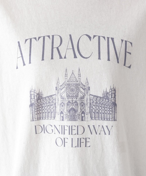 GLOBAL WORK(グローバルワーク)の「ヴィンテージ風プリントT/118012(Tシャツ/カットソー・レディース・グレー系その他2/オフホワイト/スミクロ/ネイビー/ピンク系その他5・FREE)」の7枚目の写真