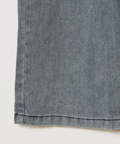Theater code（シアターコード）の「damage design bleach denim pants / ダメージデザイン ブリーチ デニムパンツ ワイドストレート（デニムパンツ・メンズ・ブルー・3/2）」の9枚目の写真