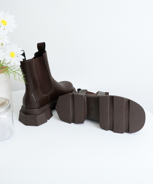 Miniministore(ミニミニストア)の「サイドゴアブーツ ショートブーツ 厚底(ブーツ・レディース・ブラウン/ブラック・22.5cm/24.5cm/23.0cm/24.0cm/25.0cm/23.5cm)」の22枚目の写真