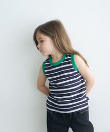 green label relaxing | TJ ボーダーリンガーノースリーブ 100cm-130cm(Tシャツ/カットソー)