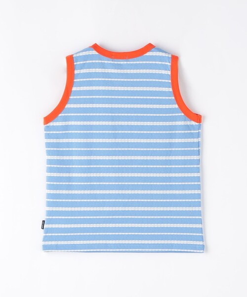green label relaxing（グリーンレーベルリラクシング）の「TJ ボーダーリンガーノースリーブ 100cm-130cm（Tシャツ/カットソー・キッズ・ライトブルー/ネイビー・100cm/110cm/120cm/130cm）」の4枚目の写真