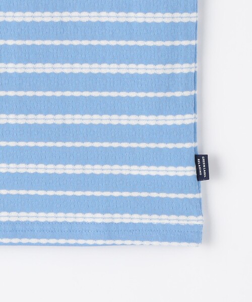 green label relaxing（グリーンレーベルリラクシング）の「TJ ボーダーリンガーノースリーブ 100cm-130cm（Tシャツ/カットソー・キッズ・ライトブルー/ネイビー・100cm/110cm/120cm/130cm）」の7枚目の写真