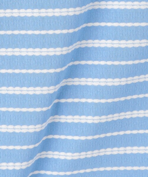 green label relaxing（グリーンレーベルリラクシング）の「TJ ボーダーリンガーノースリーブ 100cm-130cm（Tシャツ/カットソー・キッズ・ライトブルー/ネイビー・100cm/110cm/120cm/130cm）」の9枚目の写真