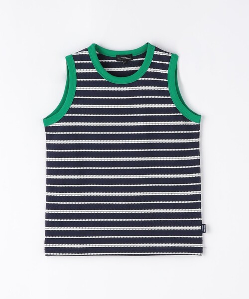 green label relaxing（グリーンレーベルリラクシング）の「TJ ボーダーリンガーノースリーブ 100cm-130cm（Tシャツ/カットソー・キッズ・ライトブルー/ネイビー・100cm/110cm/120cm/130cm）」の10枚目の写真