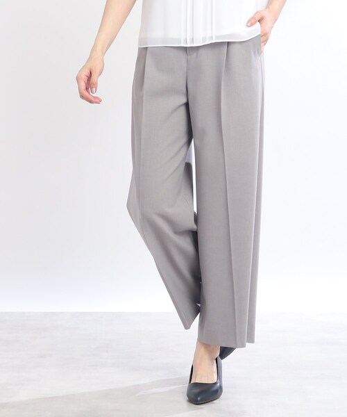 【セール】【SALE／WEB限定カラーあり／マシンウォッシュ可】ソフトワイドシルエットパンツ（その他パンツ）｜Reflect（リフレクト）