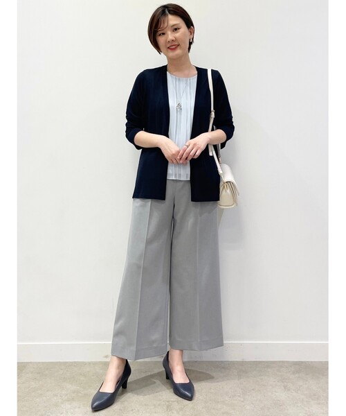 Reflect(リフレクト)の「◆【SALE/WEB限定カラーあり/マシンウォッシュ可】ソフトワイドシルエットパンツ(その他パンツ・レディース・ネイビー/グレー/アイボリー/マスタード・11/09/05/07/13/15 /17)」の14枚目の写真