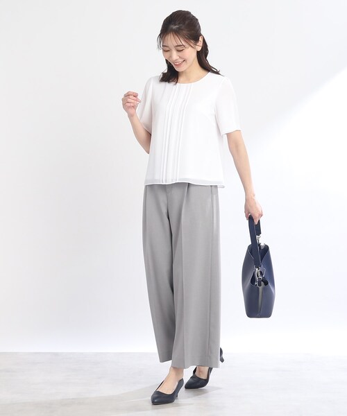 Reflect(リフレクト)の「◆【SALE/WEB限定カラーあり/マシンウォッシュ可】ソフトワイドシルエットパンツ(その他パンツ・レディース・ネイビー/グレー/アイボリー/マスタード・11/09/05/07/13/15 /17)」の18枚目の写真