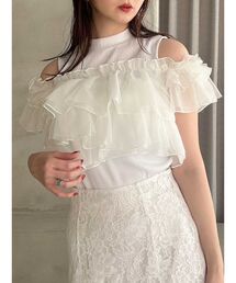 dazzlin | 2WAYスリーブコンパクトブリルトップス(Tシャツ/カットソー)