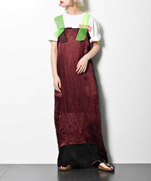 PONTI ワンピース セール】PONTI 別注 SEETHROUGH STRING DRESS：ワンピース