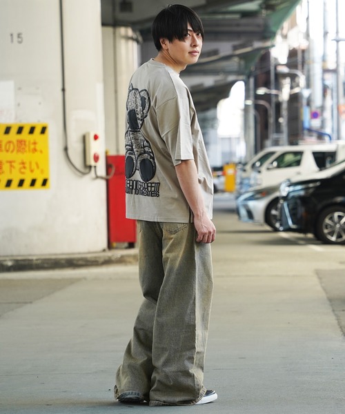 unisex】グラフィティベア Tシャツ / クマ オーバーサイズ Tシャツ