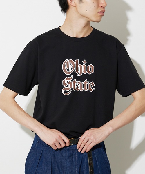 JOURNAL STANDARD relume（ジャーナルスタンダード　レリューム）の「【ZOZO限定】FAB KNIT / ファブニット College Logo Tee 1（Tシャツ/カットソー・メンズ・ホワイト系その他/ブラック系その他/ホワイト系その他2/ブラック系その他2/ホワイト/ブラック・S/M/L/XL）」の5枚目の写真