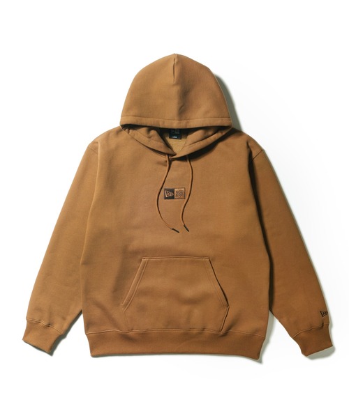 NEW ERA（ニューエラ）の「ニューエラ パーカー BoxLogoオーバーサイズ ボックスロゴ（パーカー・メンズ・ベージュ/ホワイト/ブラック/ライトグレー・M/L/XXL/S/XL）」の4枚目の写真