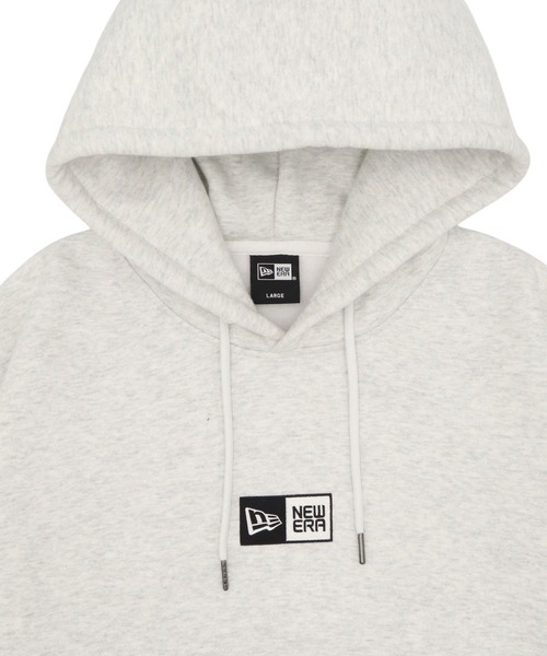NEW ERA（ニューエラ）の「ニューエラ パーカー BoxLogoオーバーサイズ ボックスロゴ（パーカー・メンズ・ベージュ/ホワイト/ブラック/ライトグレー・M/L/XXL/S/XL）」の11枚目の写真