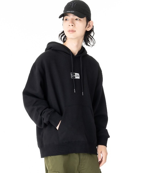 NEW ERA（ニューエラ）の「ニューエラ パーカー BoxLogoオーバーサイズ ボックスロゴ（パーカー・メンズ・ベージュ/ホワイト/ブラック/ライトグレー・M/L/XXL/S/XL）」の21枚目の写真