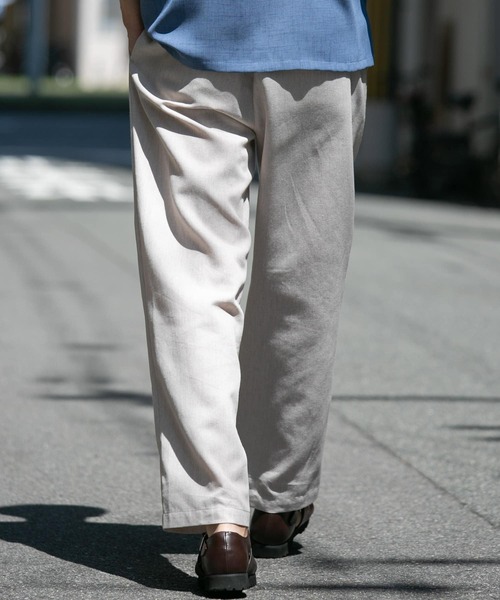 URBAN RESEARCH ROSSO MEN（アーバンリサーチロッソメン）の「コットンリネンリラックストラウザー（その他パンツ・メンズ・ブラウン/ベージュ/ブラック・MEDIUM/LARGE）」の12枚目の写真