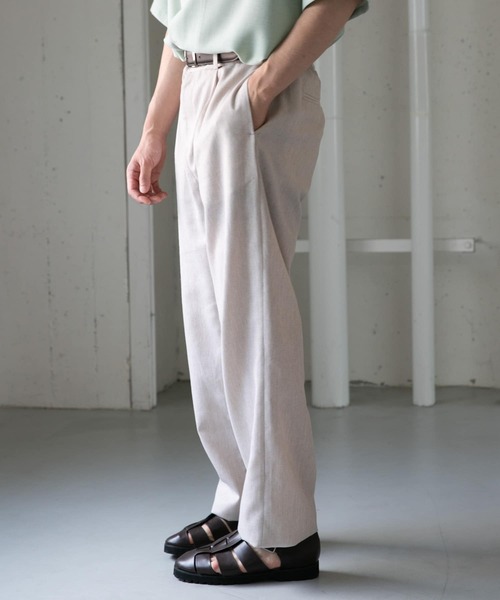 URBAN RESEARCH ROSSO MEN（アーバンリサーチロッソメン）の「コットンリネンリラックストラウザー（その他パンツ・メンズ・ブラウン/ベージュ/ブラック・MEDIUM/LARGE）」の20枚目の写真