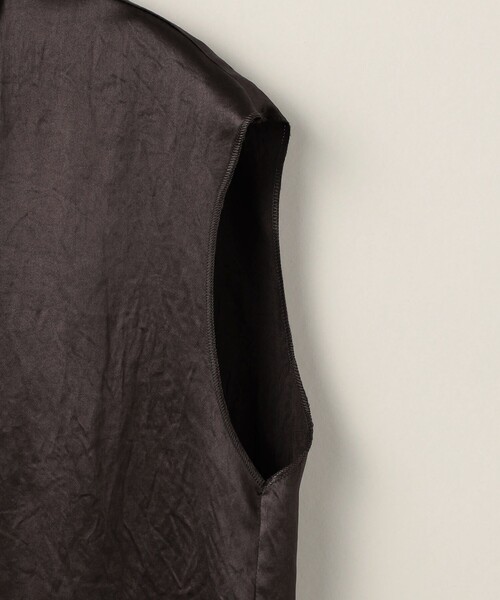 ASTRAET(アストラット)の「<ASTRAET>サテン レギュラーカラー ノースリーブブラウス②(シャツ/ブラウス・レディース・ダークブラウン/ブラウン/ネイビー・FREE)」の10枚目の写真