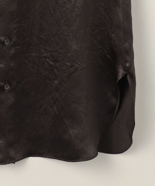 ASTRAET(アストラット)の「<ASTRAET>サテン レギュラーカラー ノースリーブブラウス②(シャツ/ブラウス・レディース・ダークブラウン/ブラウン/ネイビー・FREE)」の9枚目の写真