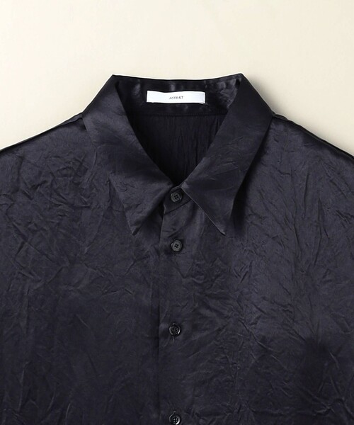 ASTRAET(アストラット)の「<ASTRAET>サテン レギュラーカラー ノースリーブブラウス②(シャツ/ブラウス・レディース・ダークブラウン/ブラウン/ネイビー・FREE)」の4枚目の写真