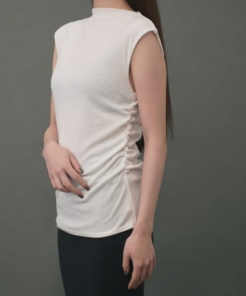 tシャツ 「IRIS 47」pleats tank tops/プリーツ タンクトップ レディース IRIS 47】pleats tank tops/プリーツ タンクトップ（Tシャツ