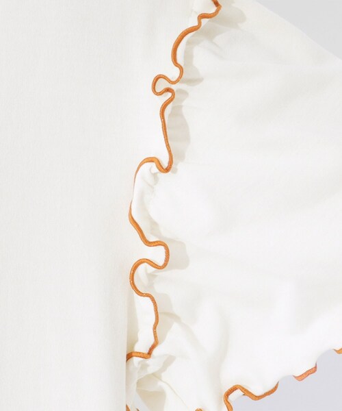 Cutie Blonde（キューティーブロンド）の「◆配色メロウがポイント お袖フリルチュニックワンピース（チュニック・レディース・アイボリー/チャコールグレー/ブラック・04/03/02）」の21枚目の写真