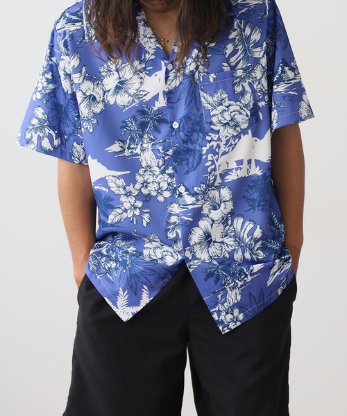 アロハシャツ 半袖シャツ ヴィンテージ風 開襟（シャツ/ブラウス