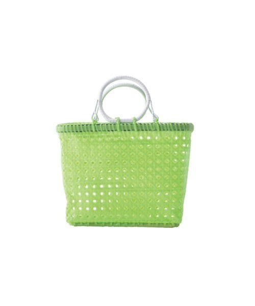 LILA&FLEUR(リラアンドフルール)の「Lila Basket S(かごバッグ・レディース・オレンジ/ライム/チャコールグレー/ラベンダー/ホワイト×ブルー/ブルー/イエロー・SMALL)」の3枚目の写真