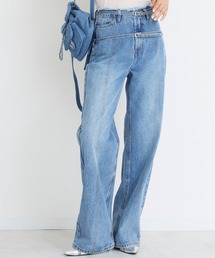 【Narcissus】ダブルベルトデニム