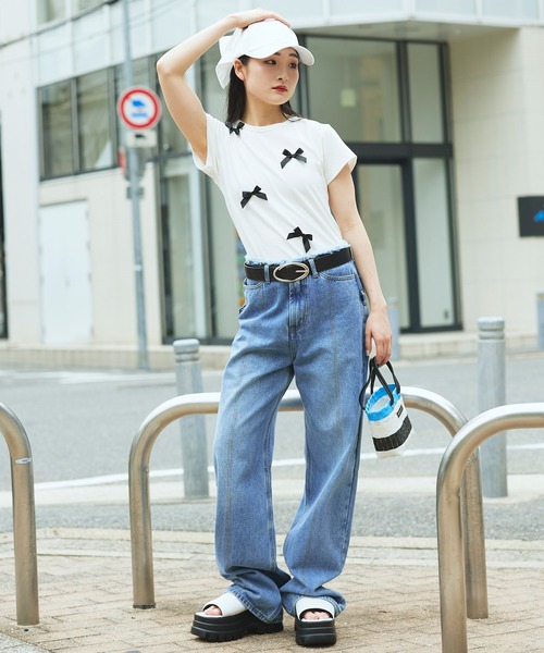 Narcissus（ナルシス）の「【Narcissus】ダブルベルトデニム（デニムパンツ・レディース・その他・FREE）」の13枚目の写真