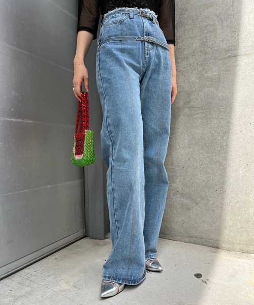 Narcissus（ナルシス）の「【Narcissus】ダブルベルトデニム（デニムパンツ・レディース・その他・FREE）」の15枚目の写真