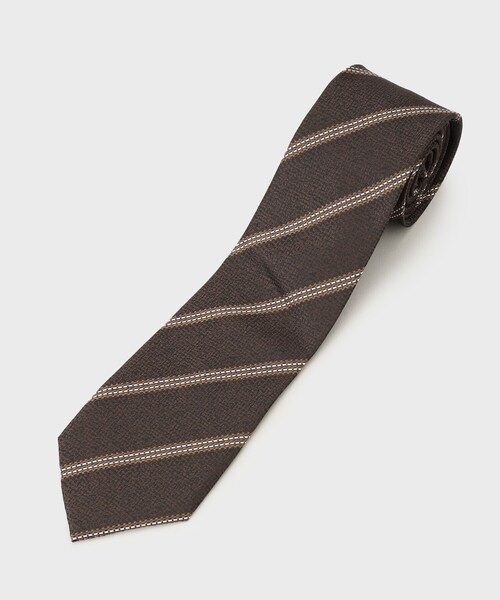 tk.TAKEO KIKUCHI（ティーケータケオキクチ）の「クラシックネクタイ（ネクタイ・メンズ・ブラウン系その他3/ブラック・00）」の2枚目の写真