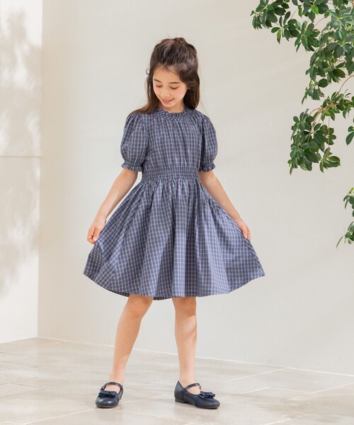 クミキョク　ワンピース　ドレス　110　120　レース　ワインレッド　フォーマル 110-140㎝】フラワーレース ドレス / 組曲 KIDS | ファッション