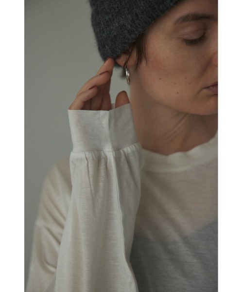 【セール】sheer loose long t-shirt(シアールーズロングTシャツ)（Tシャツ/カットソー）｜BLACK BY MOUSSY（ブラックバイマウジー）